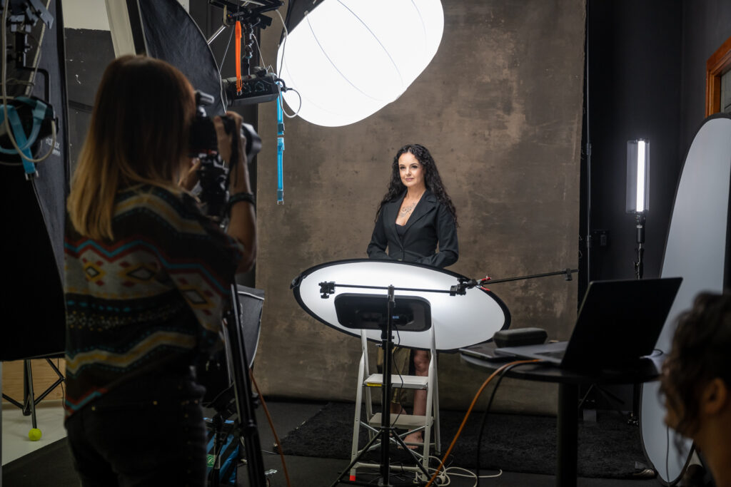 Gravity Backdrop BTS - Espresso